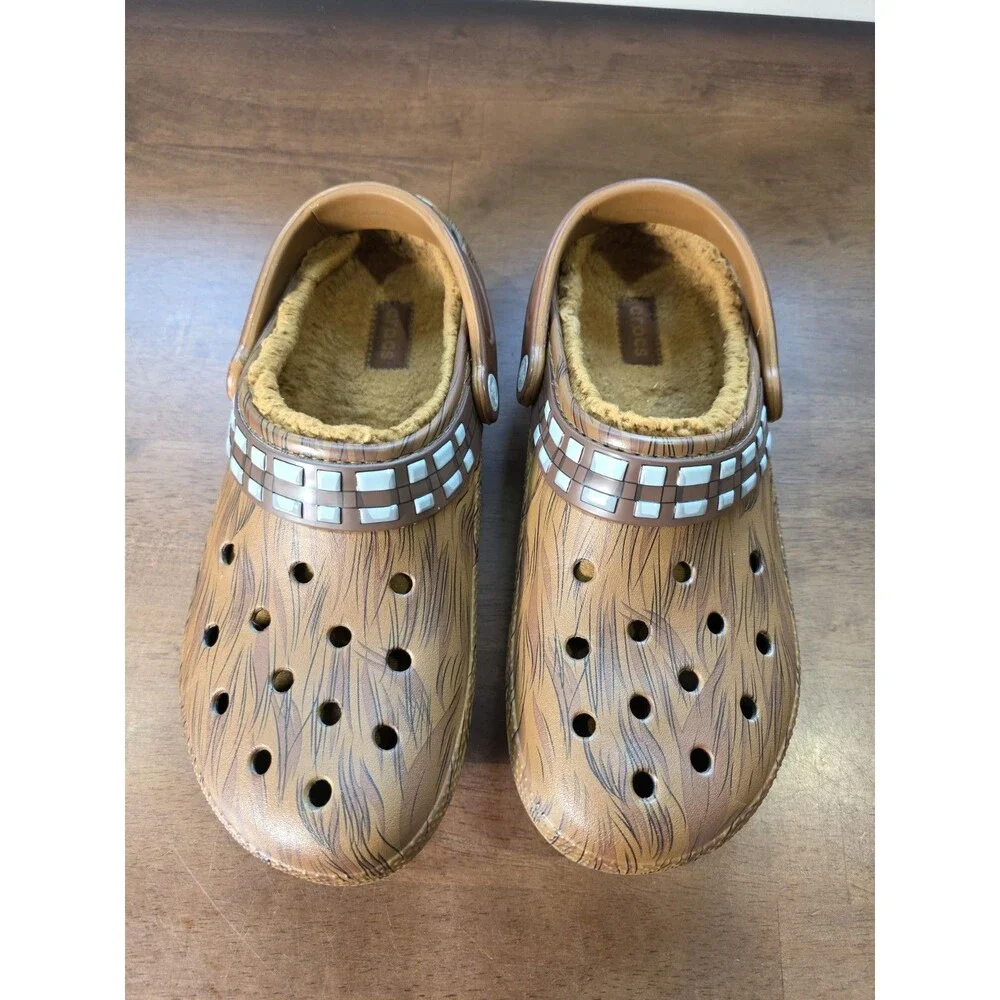 Star Wars x Crocs Classic Lined Chewbacca Clogs Men 8 Women 10 Rare